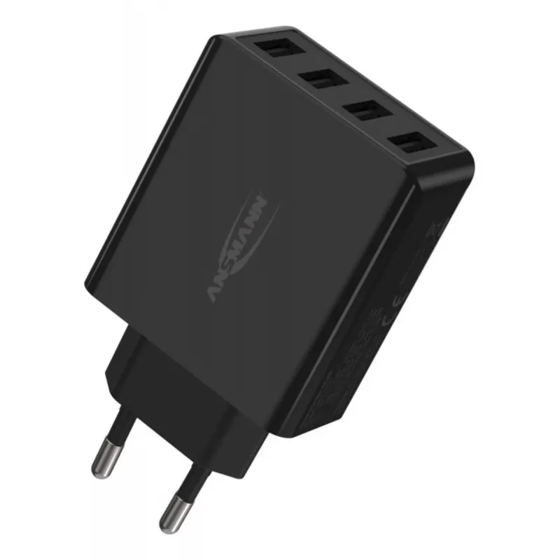 ANSMANN sienas USB lādētājs, 4 pieslēgvietas