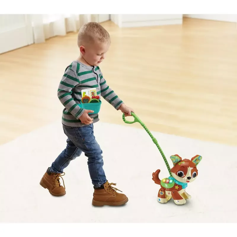 Rotaļu figūriņa VTech Run With Me Puppy 80-552564 interaktīva mācību rotaļlieta ar skaņām un kustību