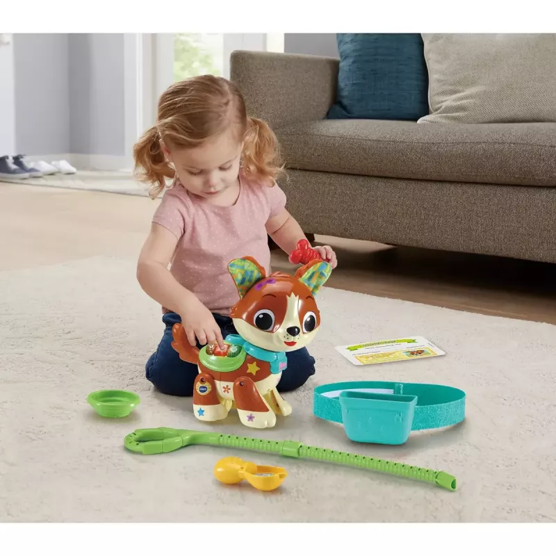 Rotaļu figūriņa VTech Run With Me Puppy 80-552564 interaktīva mācību rotaļlieta ar skaņām un kustību