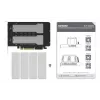Icy Dock ExpressSlot Elite interfeisa karte MB842MP-B — PCIe karstās nomaiņas 2,5 collu diska nodalījuma adapteris, melns/sudrabains