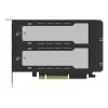 Icy Dock ExpressSlot Elite interfeisa karte MB842MP-B — PCIe karstās nomaiņas 2,5 collu diska nodalījuma adapteris, melns/sudrabains