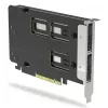 Icy Dock ExpressSlot Elite interfeisa karte MB842MP-B — PCIe karstās nomaiņas 2,5 collu diska nodalījuma adapteris, melns/sudrabains