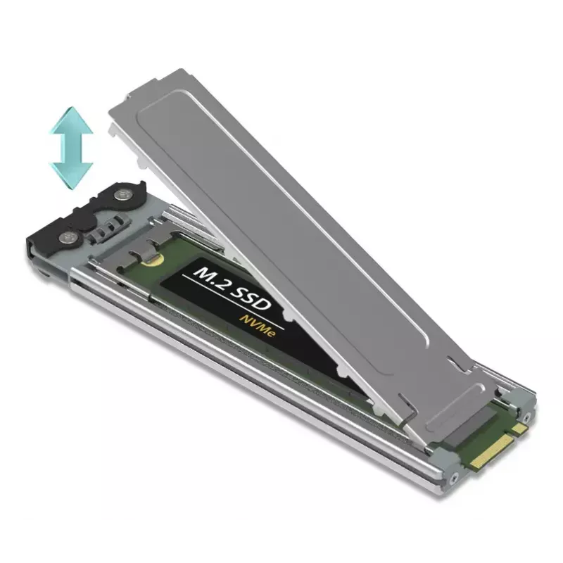 Icy Dock ExpressSlot Elite interfeisa karte MB842MP-B — PCIe karstās nomaiņas 2,5 collu diska nodalījuma adapteris, melns/sudrabains