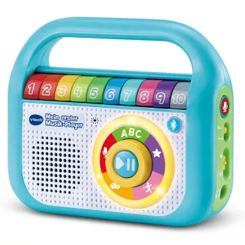 VTech Baby Mans pirmais mūzikas atskaņotājs, muzikāla rotaļlieta, 2 gadi, AA, 480 g, zila, balta