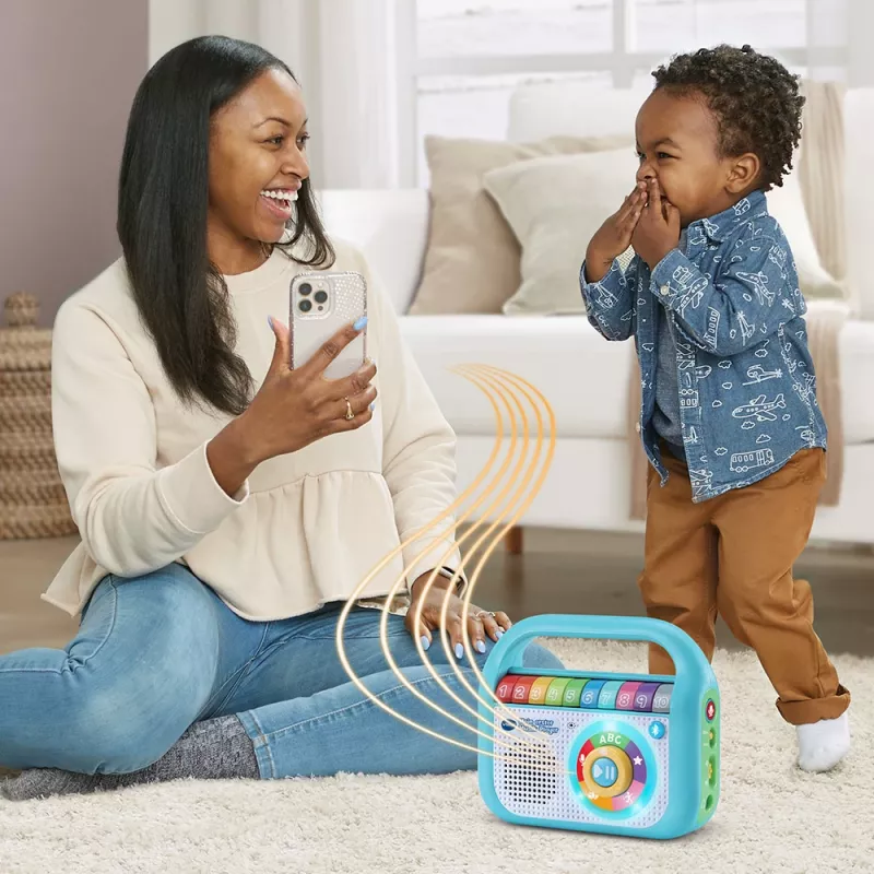 VTech Baby Mans pirmais mūzikas atskaņotājs, muzikāla rotaļlieta, 2 gadi, AA, 480 g, zila, balta