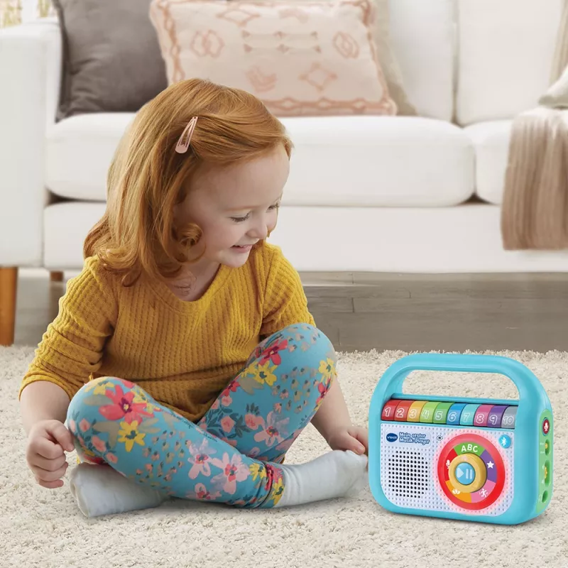 VTech Baby Mans pirmais mūzikas atskaņotājs, muzikāla rotaļlieta, 2 gadi, AA, 480 g, zila, balta