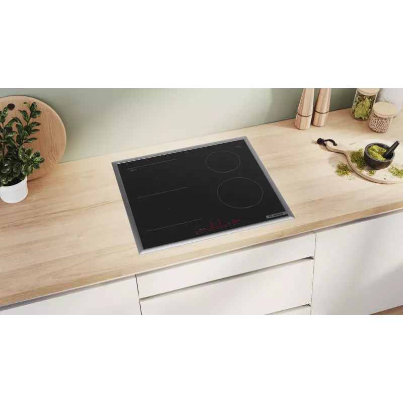 Bosch Serie 6 PVS645HB1E plīts Melna Iebūvējama 60 cm Zonu indukcijas plīts 4 zona(s)