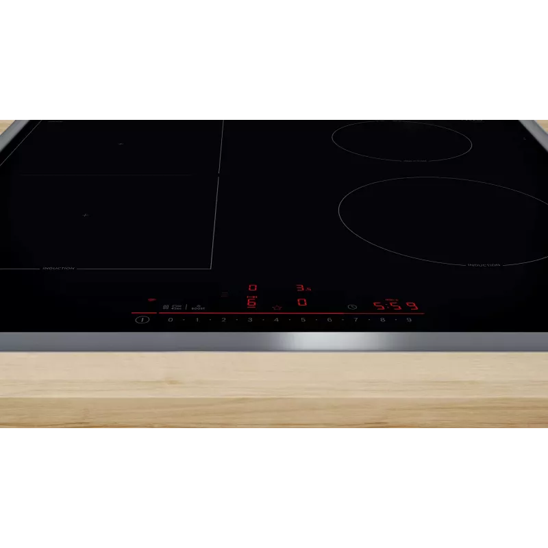 Bosch Serie 6 PVS64RHB1E plīts virsma Melna Iebūvējams 60 cm Indukcijas plīts virsma ar zonām 4 zona(s)