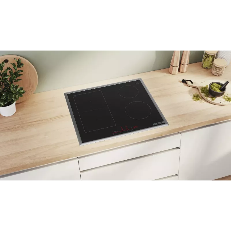 Bosch Serie 6 PVS64RHB1E plīts virsma Melna Iebūvējams 60 cm Indukcijas plīts virsma ar zonām 4 zona(s)