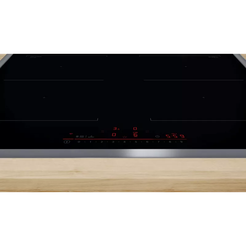 Bosch Serie 6 PVQ645HB1E plīts virsma Melna Iebūvējams 60 cm Zonas indukcijas plīts virsma 4 zona(s)
