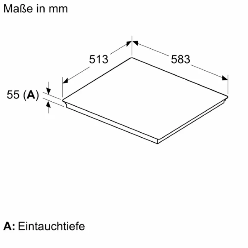 Bosch Serie 6 PIX645HC1E plīts virsma Melna Iebūvējama 60 cm Keramiskā plīts virsma 4 zona(s)