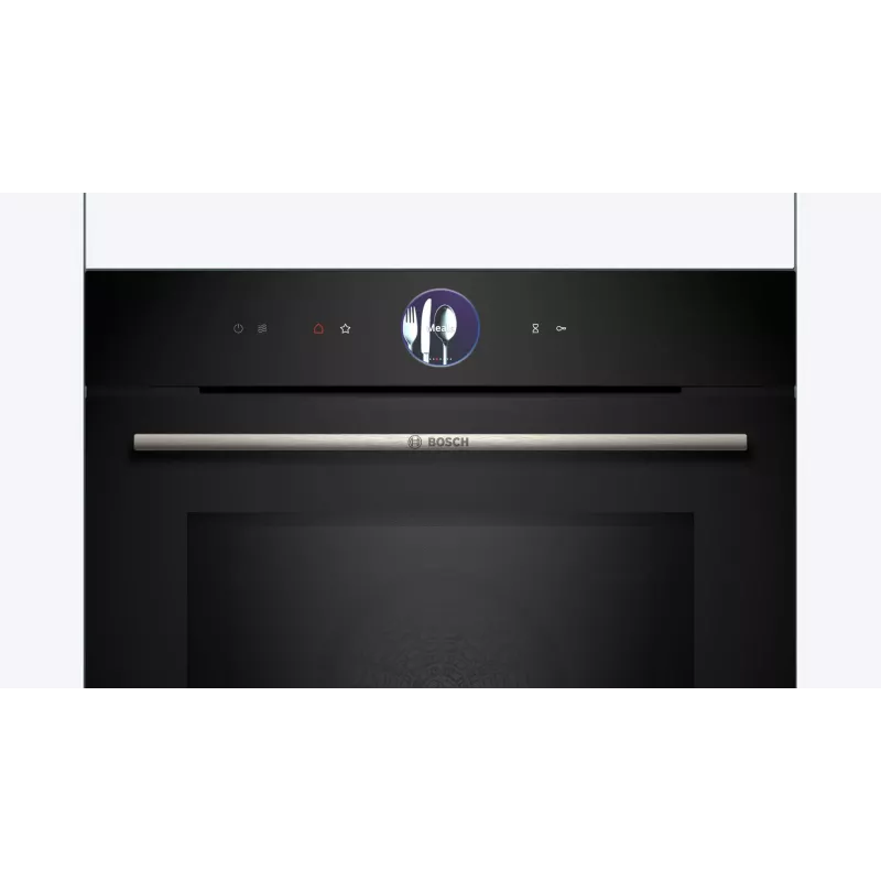 Iebūvējamā elektriskā cepeškrāsns Bosch Serie 8 HMG7361B1, 67 L, 3600 W, melna, skārienvadība