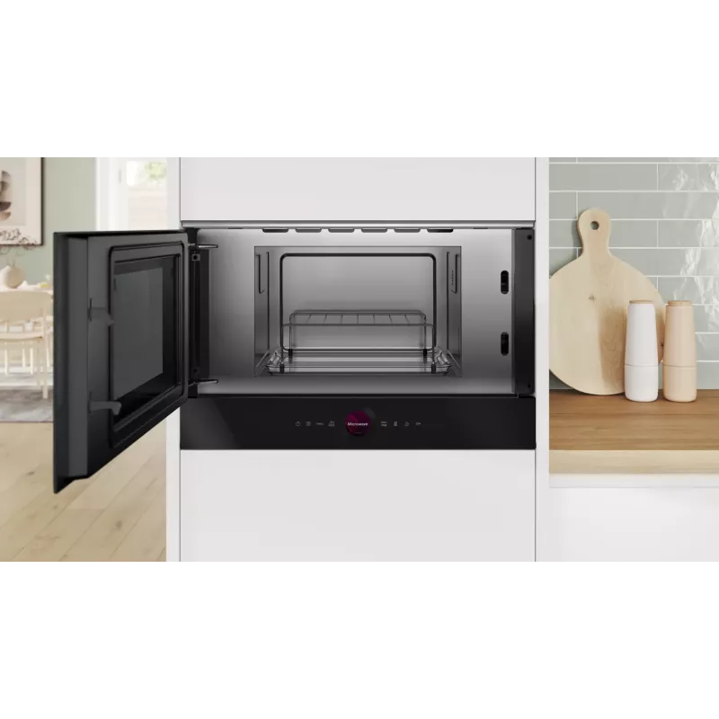 Bosch Serie 8 BEL7321B1 mikroviļņu krāsns Melna Kombinētā mikroviļņu krāsns Galda 21 L 900 W