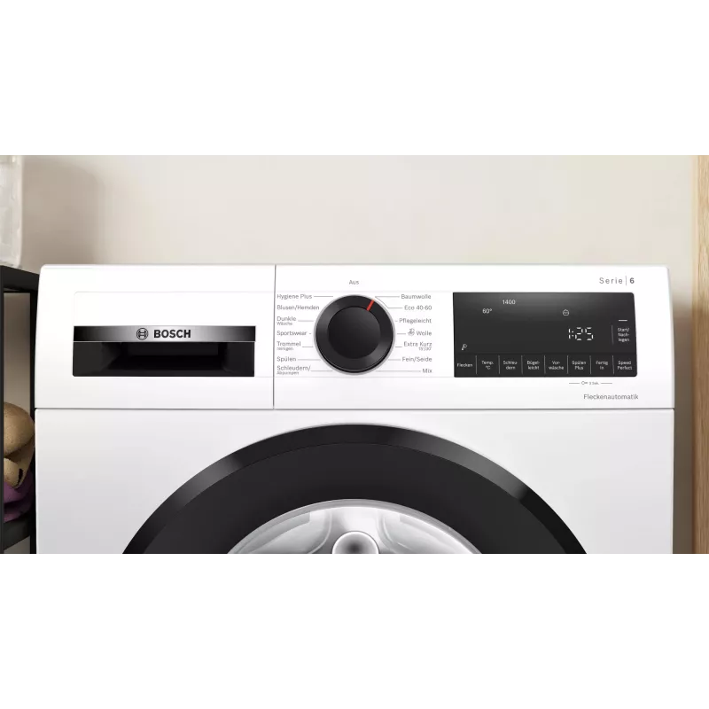 Veļas mašīna Bosch Serie 6 WGG234070, priekšējā ielāde, 8 kg, 1400 apgr./min, balta