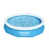 Bestway Fast Set apaļais piepūšamais baseina komplekts 3,05 m x 66 cm, 3200 L, piepūšamais baseins, bērniem un pieaugušajiem, zils, balts, 9,26 kg