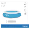 Bestway Fast Set apaļais piepūšamais baseina komplekts 3,05 m x 66 cm, 3200 L, piepūšamais baseins, bērniem un pieaugušajiem, zils, balts, 9,26 kg