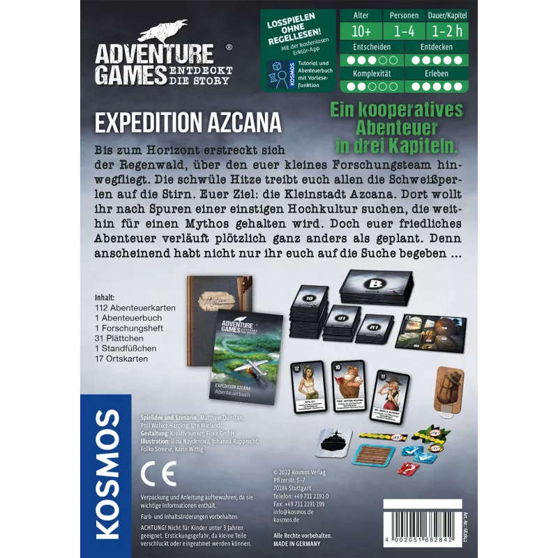 Kosmos Adventure Games - Expedition Azcana Galda spēle Ceļojumi/piedzīvojumi