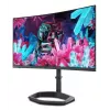 27 collu Cooler Master GM27QP spēļu monitors — QHD VA izliekts panelis, 240Hz, Adaptive Sync, melns