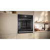 Neff B54CR71N0 krāsns 71 L Melna, Nerūsējošais tērauds