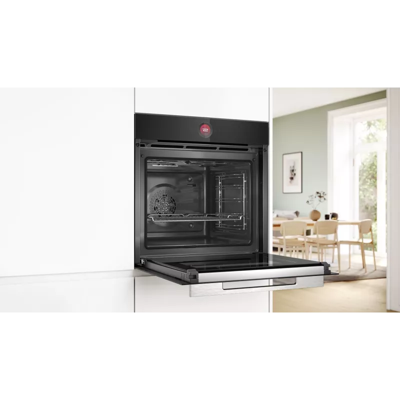 Bosch Serie 8 HBG7741B1 krāsns 71 L Melna