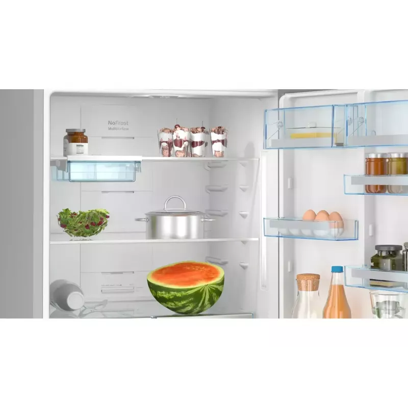 Bosch Serie 6 KGN76AXDR ledusskapis ar saldētavu Brīvstāvošs 526 L Melns