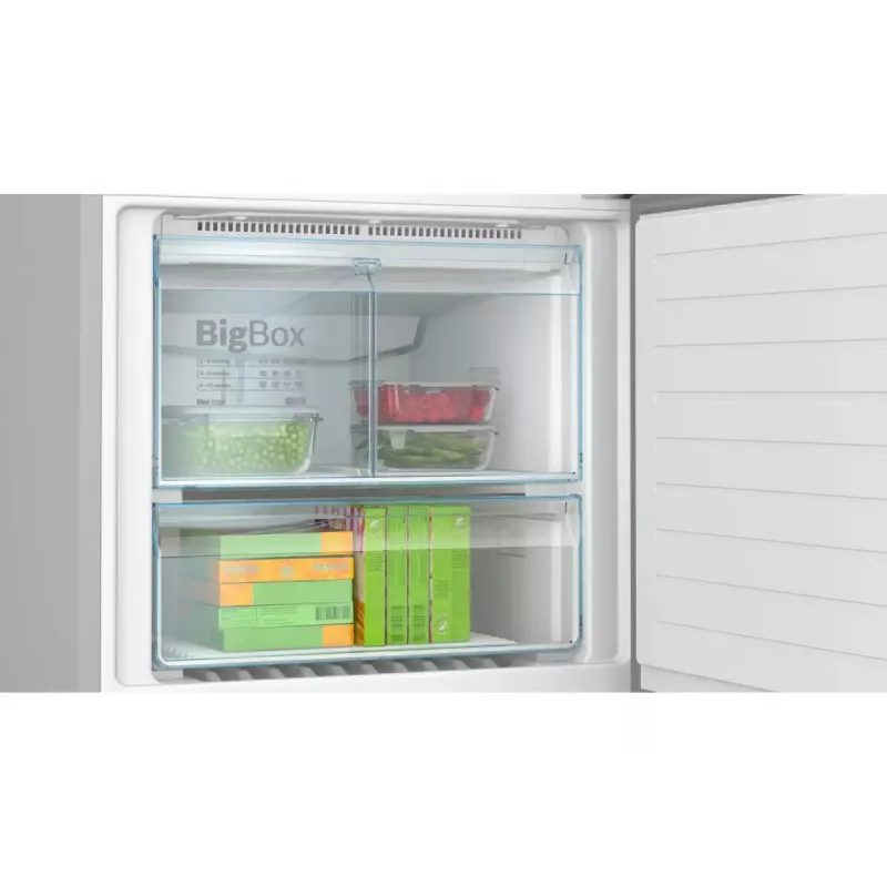 Bosch Serie 6 KGN76AXDR ledusskapis ar saldētavu Brīvstāvošs 526 L Melns