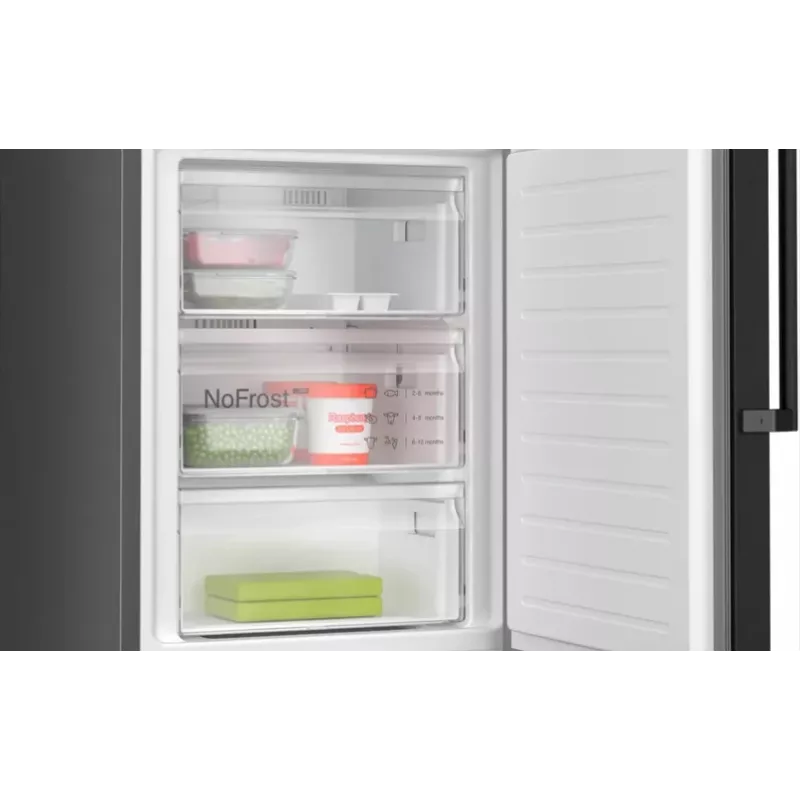 Bosch Serie 4 KGN39OXBT ledusskapis-saldētava Brīvi stāvošs 363 L Melns