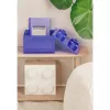 Uzglabāšanas kaste Room Copenhagen LEGO Storage Brick 4 Top Lid Glitter — purpursarkana/caurspīdīga