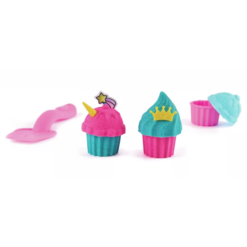 Kinetic Sand Shimmer, Unicorn Bake Shoppe Playset, 16oz (Shimmer Teal un Pink Neon), 8 Unicorn Tools, Sensorās rotaļlietas bērniem no 3 gadu vecuma