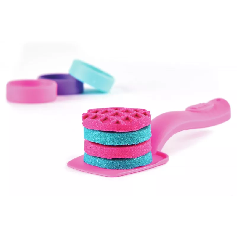 Kinetic Sand Shimmer, Unicorn Bake Shoppe Playset, 16oz (Shimmer Teal un Pink Neon), 8 Unicorn Tools, Sensorās rotaļlietas bērniem no 3 gadu vecuma