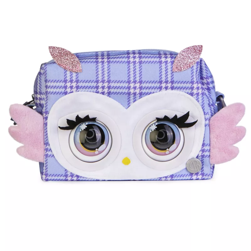 Purse Pets, Print Perfect Hoot Couture Owl, interaktīva mājdzīvnieka rotaļlieta un rokassomiņa ar vairāk nekā 30 skaņām un reakcijām, rotaļlietas meitenēm no 5 gadu vecuma