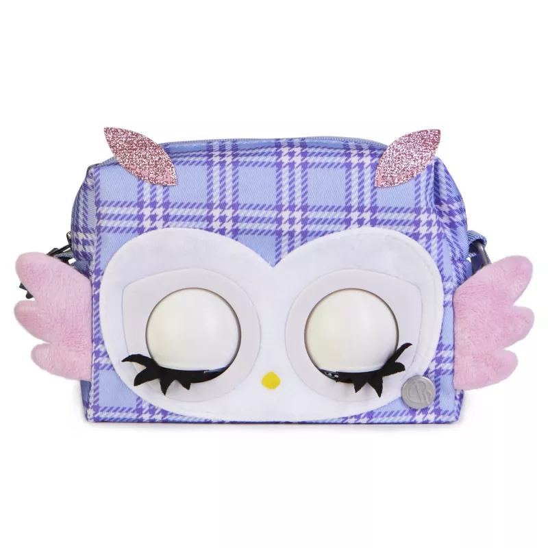 Purse Pets, Print Perfect Hoot Couture Owl, interaktīva mājdzīvnieka rotaļlieta un rokassomiņa ar vairāk nekā 30 skaņām un reakcijām, rotaļlietas meitenēm no 5 gadu vecuma