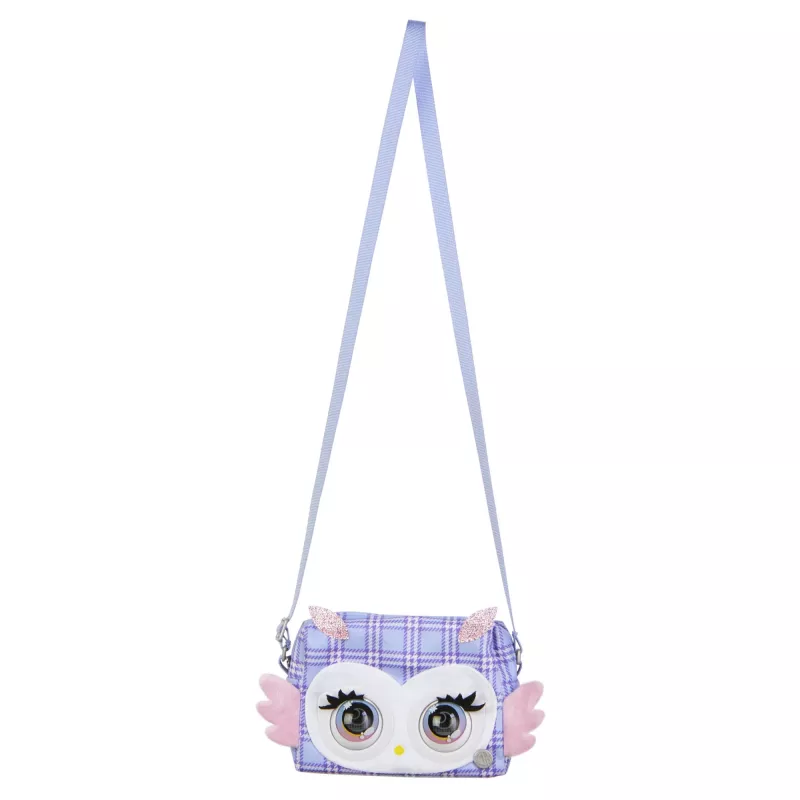 Purse Pets, Print Perfect Hoot Couture Owl, interaktīva mājdzīvnieka rotaļlieta un rokassomiņa ar vairāk nekā 30 skaņām un reakcijām, rotaļlietas meitenēm no 5 gadu vecuma