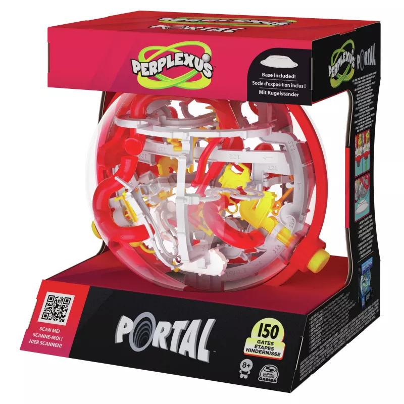 Spēle Perplexus Portal, 3D puzles bumbas labirinta rotaļlieta ceļojumiem ar 150 šķēršļiem, pieaugušajiem un bērniem no 8 gadu vecuma
