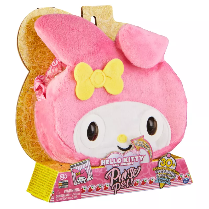 Purse Pets, Sanrio Hello Kitty and Friends, My Melody interaktīva rotaļlieta-maciņa ar vairāk nekā 30 skaņām un reakcijām, bērnu rotaļlietas meitenēm