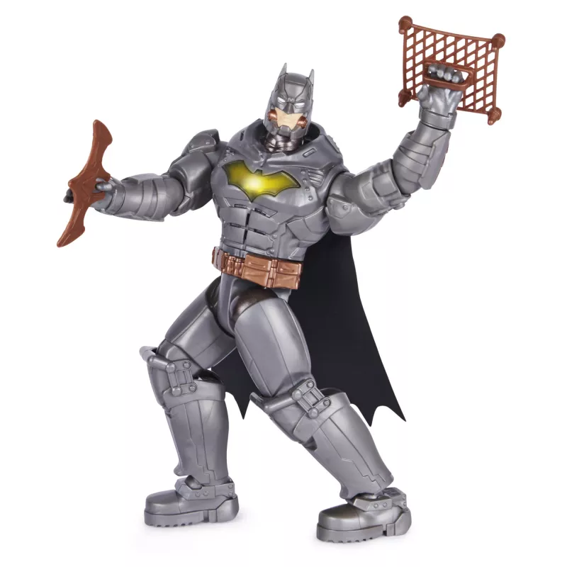 DC Comics , Battle Strike Batman 12 collu darbības figūra, 5 piederumi, 20+ skaņas, kolekcionējamas bērnu rotaļlietas zēniem un meitenēm no 3 gadu vecuma