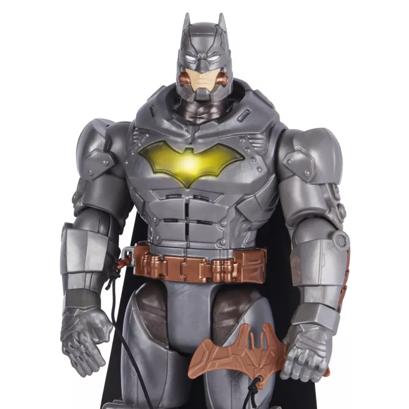 DC Comics , Battle Strike Batman 12 collu darbības figūra, 5 piederumi, 20+ skaņas, kolekcionējamas bērnu rotaļlietas zēniem un meitenēm no 3 gadu vecuma