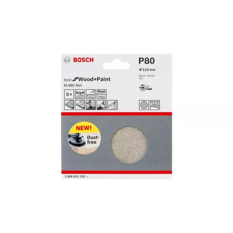 Slīploksne Bosch M480 Best for Wood and Paint 2608621166