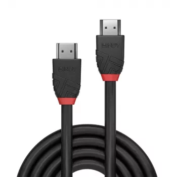 Lindy 3m 8K60hz HDMI kabelis, Melns Line, 3 m, HDMI A tipa (Standarta), HDMI A tipa (Standarta), 48 Gbit/s, Melns