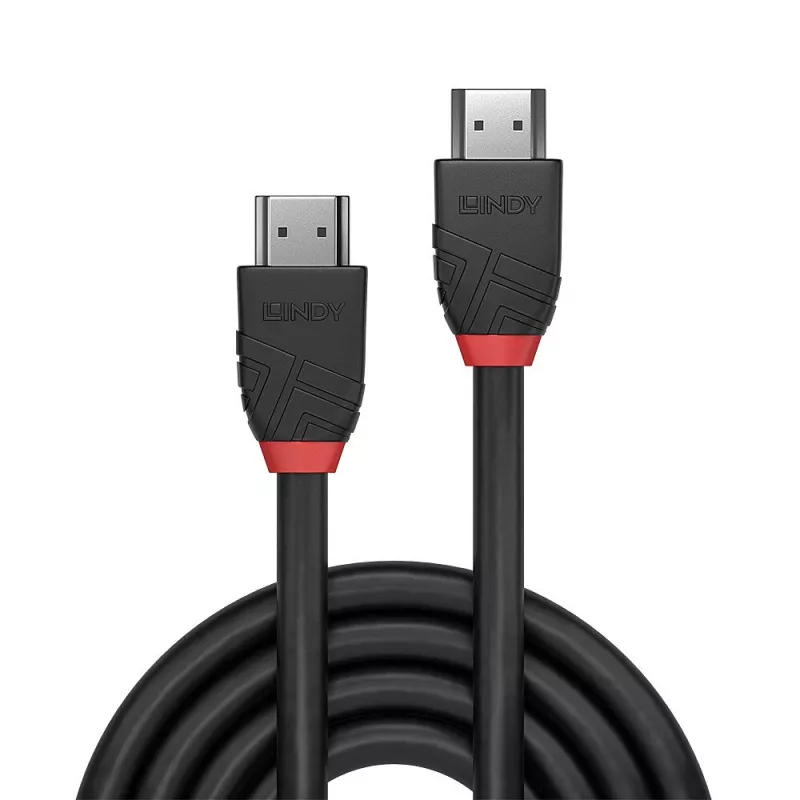 HDMI kabelis Lindy 0.5m 8K60Hz Melns Line vīrietis pret vīrieti