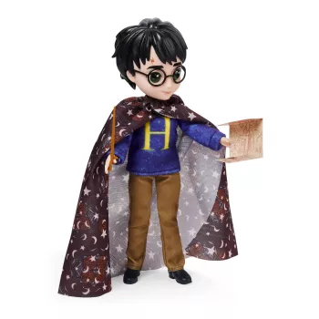 Wizarding World Harry Potter, 8 collu Harija Potera lelles dāvanu komplekts ar neredzamības apmetni un 5 lelles aksesuāriem, bērnu rotaļlietas no 6 gadu vecuma