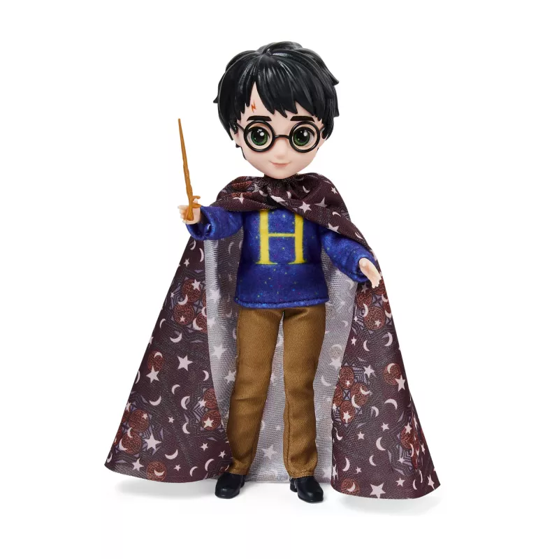 Wizarding World Harry Potter, 8 collu Harija Potera lelles dāvanu komplekts ar neredzamības apmetni un 5 lelles aksesuāriem, bērnu rotaļlietas no 6 gadu vecuma
