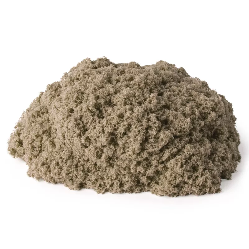 Kinetic Sand, 2 lb brūnas spēļu smiltis, veidojami sensoriskie rotaļu materiāli bērniem, atkārtoti aizverams maisiņš (iepakojums var atšķirties), piemērots no 3 gadu vecuma