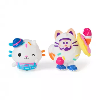 Gabby's Dollhouse: Filma, Cakey Cat & Cookie Bobby, rotaļu figūriņu komplekts ar 2 aksesuāriem, bērnu rotaļlietas meitenēm un zēniem no 3 gadu vecuma