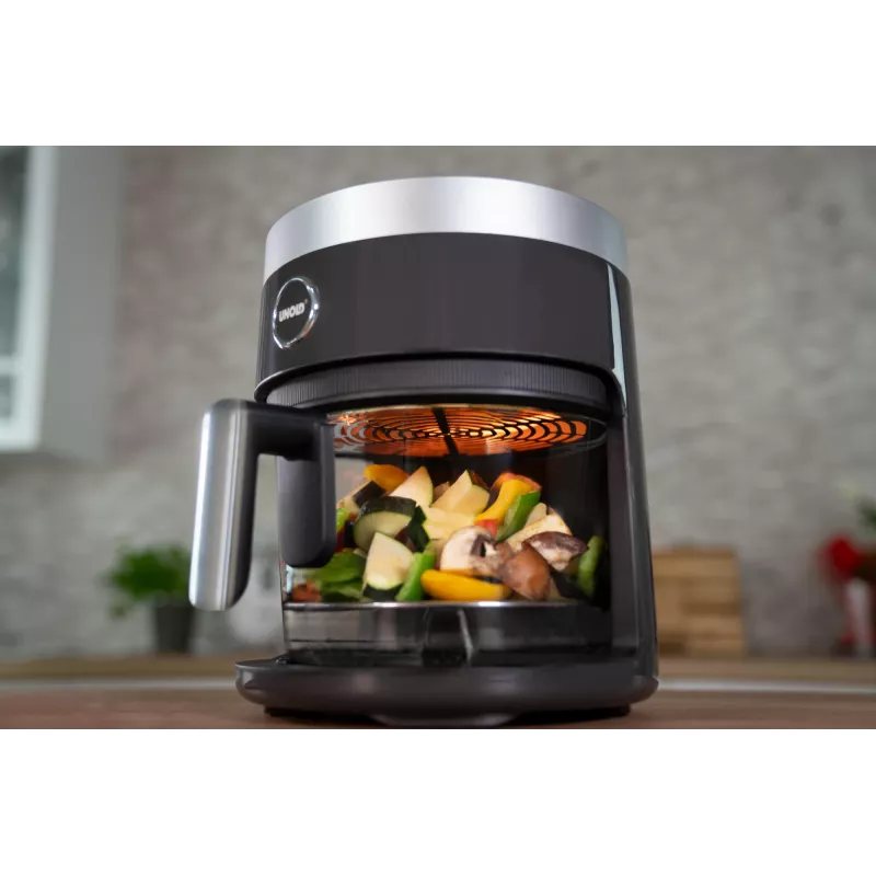 Unold 58695 fritieris Single 3,5 L Brīvi stāvošs 1200 W Karstā gaisa fritieris Melns