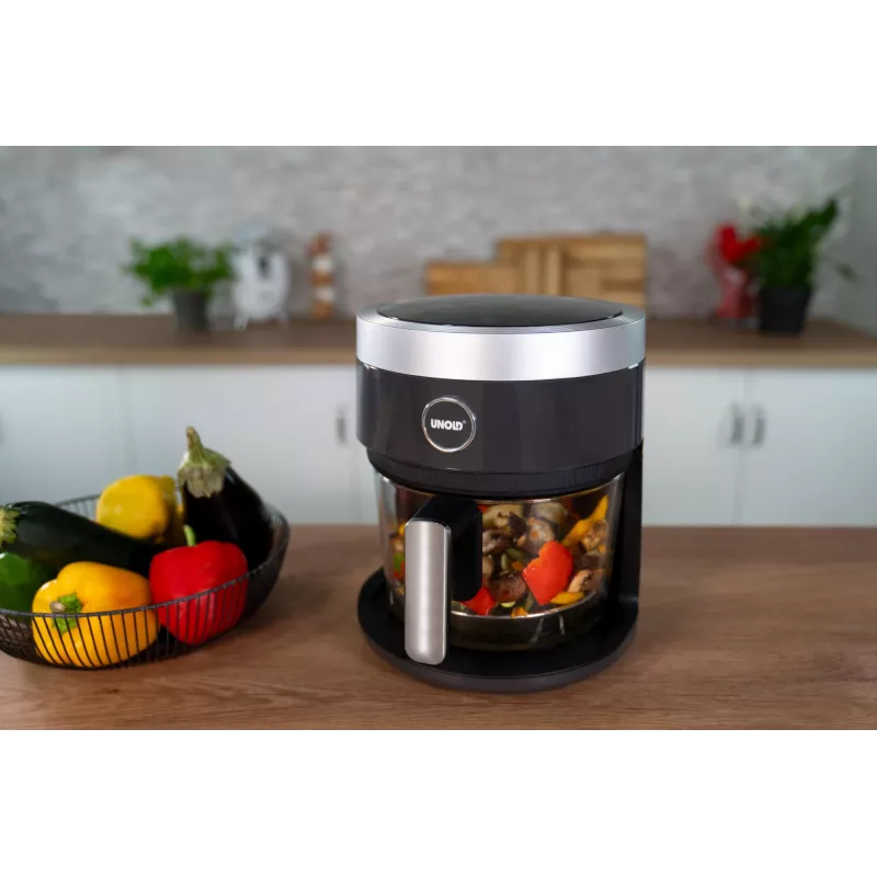 Unold 58695 fritieris Single 3,5 L Brīvi stāvošs 1200 W Karstā gaisa fritieris Melns