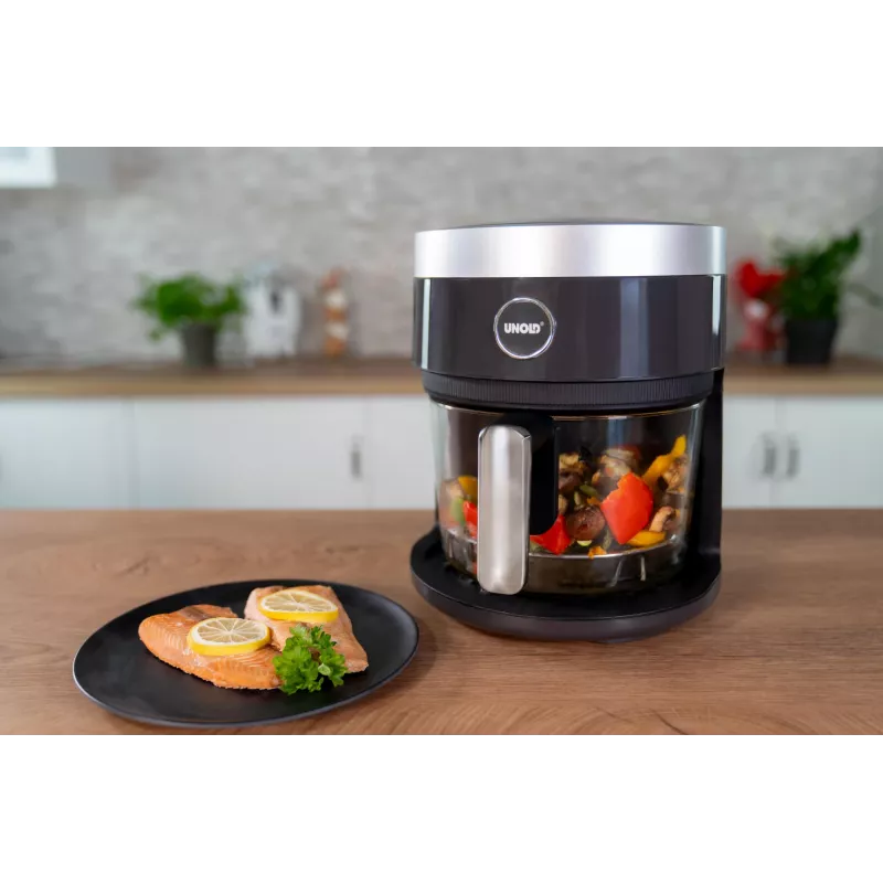 Unold 58695 fritieris Single 3,5 L Brīvi stāvošs 1200 W Karstā gaisa fritieris Melns