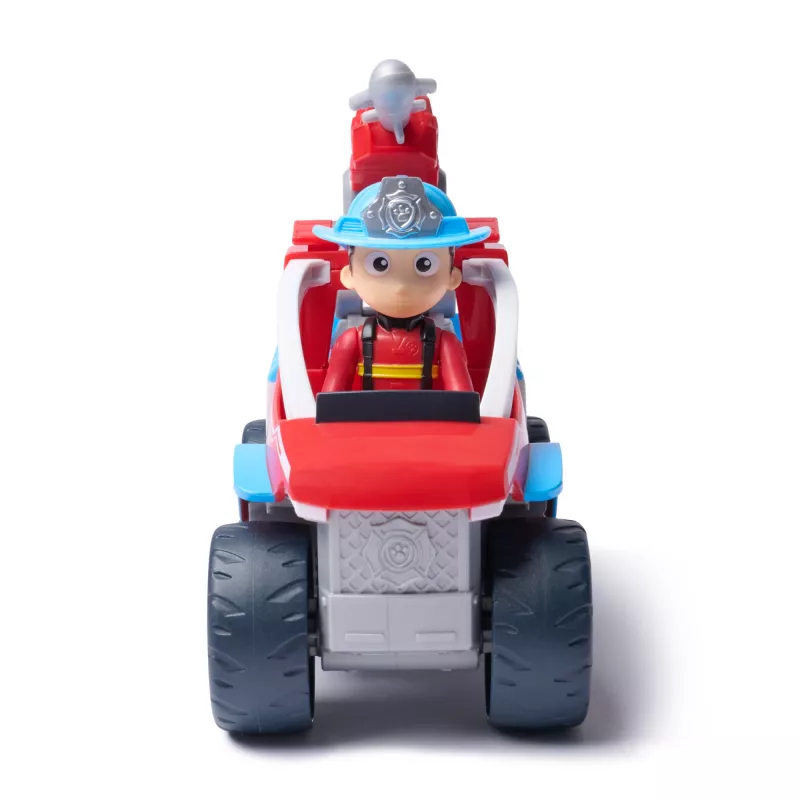 Rotaļu transportlīdzeklis Spin Master Paw Patrol Fire Rescue Ryder's glābšanas transportlīdzeklis ar drona palaišanas ierīci un Ryder figūru