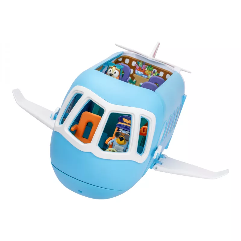 Moose Toys Bluey 3-in-1 lidmašīnas rotaļu komplekts, daudzkrāsains