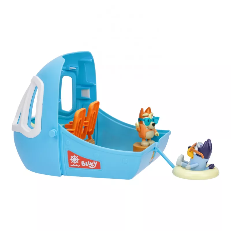 Moose Toys Bluey 3-in-1 lidmašīnas rotaļu komplekts, daudzkrāsains